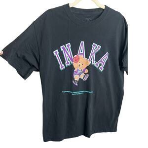 Inaka Power Within Teddy T Shirt Sz L Basketball Athletic Gym Graphic Tee Street
